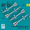 ResKit Models 1:32 R-27EP (AA-10 Alamo-F) missiles (4 pcs) (MiG-29, Su-27, Yak-141) (3D Printed)