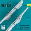 ResKit Models 1:32 US weapon adapter for Su-27 Flanker (2 pcs) (GBU-39 SDB, GBU-62 (JDAM-ER)) (3D Printed)