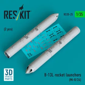   ResKit Models 1:35 B-13L rocket launchers (2 pcs) (Mi-8/24) (3D printed)