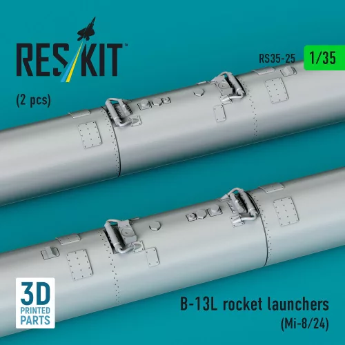 ResKit Models 1:35 B-13L rocket launchers (2 pcs) (Mi-8/24) (3D printed)