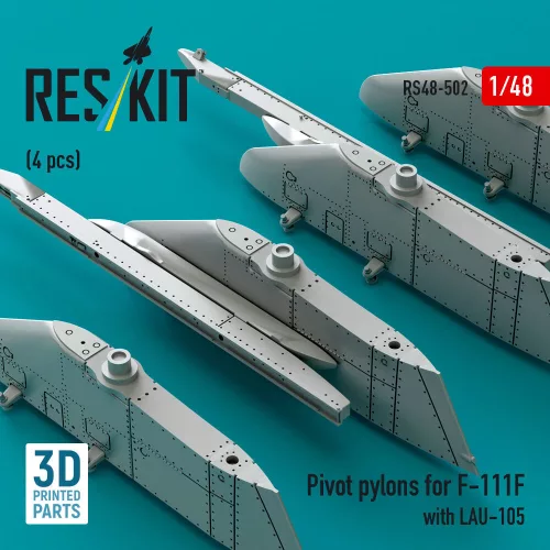 ResKit Models 1:48 Pivot pylons for F-111F with LAU-105 (4 pcs) (3D Printed)