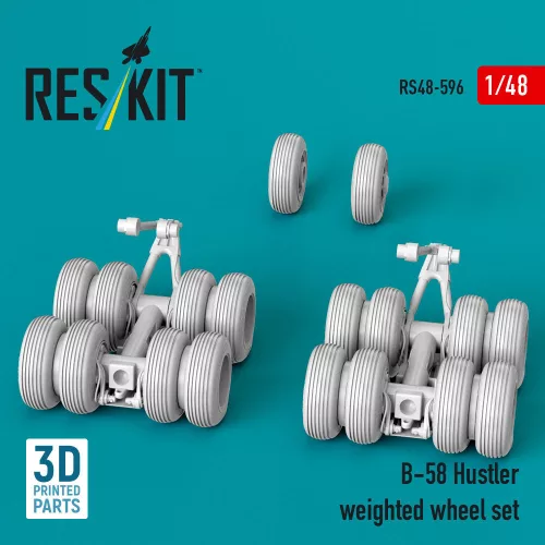 ResKit Models 1:48 B-58 Hustler weighted wheel set (3D Printed)