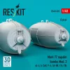 ResKit Models 1:48 Mark 77 napalm bombs Mod. 2 (2pcs) (A-4, A-26K, F-4, AV-8B, F/A-18) (3D Printed)