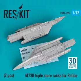   ResKit Models 1:72 AT730 triple store racks for Rafale (2 pcs) (3D Printed)