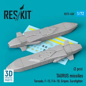   ResKit Models 1:72 TAURUS missiles (2 pcs) (Tornado, F-15, F/A-18, Gripen, Eurofighter) (3D Printed)