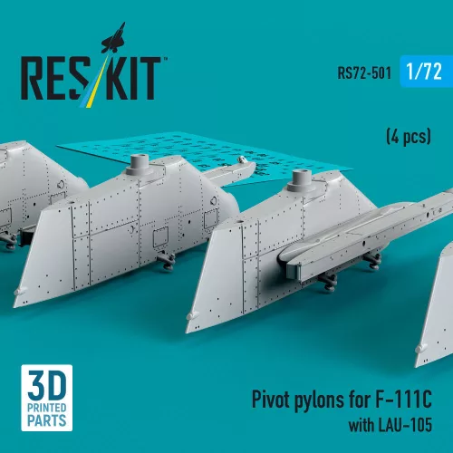 ResKit Models 1:72 Pivot pylons for F-111C with LAU-105 (4 pcs)