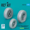 ResKit Models 1:72 A-10 Thunderbolt II (weighted) wheels set (3D Printed)