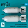 ResKit Models 1:72 MK.36 bombs (1000 lbs) for all US NAVY & RAF of WW2 & Korean War (2 pcs) (3D Printed)