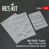 ResKit Models 1:48 MiG-25PDS Foxbat (Red 17, Red 87, Red 89) Ukrainian Air Forces (Decals with Stencils)