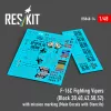 ResKit Models 1:48 F-16C Fighting Vipers (Block 30,40,42,50,52) with mission marking (Main Decals with Stencils)