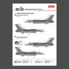 ResKit Models 1:48 F-16C Fighting Vipers (Block 30,40,42,50,52) with mission marking (Main Decals with Stencils)
