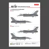 ResKit Models 1:48 F-16C Fighting Vipers (Block 30,40,42,50,52) with mission marking (Main Decals with Stencils)