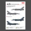 ResKit Models 1:48 F-16C Fighting Vipers (Block 30,40,42,50,52) with mission marking (Main Decals with Stencils)