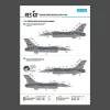 ResKit Models 1:72 F-16C Fighting Vipers (Block 30,40,42,50,52) with mission marking (Main Decals with Stencils)