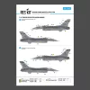 ResKit Models 1:72 F-16C Fighting Vipers (Block 30,40,42,50,52) with mission marking (Main Decals with Stencils)