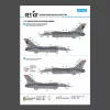 ResKit Models 1:72 F-16C Fighting Vipers (Block 30,40,42,50,52) with mission marking (Main Decals with Stencils)