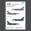 ResKit Models 1:72 F-16C Fighting Vipers (Block 30,40,42,50,52) with mission marking (Main Decals with Stencils)