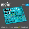 ResKit Models 1:72 Heinkel He 111 (H-16,H-20,H-22) late series (Decals)