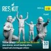 ResKit Models 1:32 Yellow jerseys (Left position from the aircraft) plane director, aircraft handling officer, catapult and arresting gear officers (4 pcs) (3D Printed)