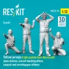 ResKit Models 1:32 Yellow jerseys (Right position from the aircraft) plane director, aircraft handling officer, catapult and arresting gear officers (4 pcs) (3D Printed)