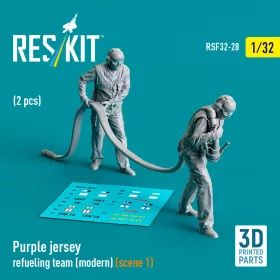   ResKit Models 1:32 Purple jersey refueling team (modern) (scene 1) (2 pcs) (3D Printed)
