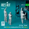 ResKit Models 1:35 CH-54A Tarhe pilots Early in a standing position (1962-1968) (scene 1) (3 pcs) (3D Printed)