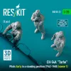 ResKit Models 1:35 CH-54A Tarhe pilots Early in a standing position (1962-1968) (scene 1) (3 pcs) (3D Printed)