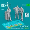 ResKit Models 1:35 CH-54A Tarhe pilots Late in a standing position (1968 +) (scene 1) (3 pcs) (3D Printed)