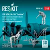 ResKit Models 1:48 PBY-5/5A/ OA-10A Catalina Engine maintenance platform (2 pcs) with service crew (5 pcs) for Revell/Monogram/Hasegawa kit (3D Printed)