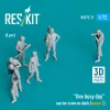 ResKit Models 1:72 One busy day carrier crew on deck (scene 2) (6 pcs) (3D Printed)