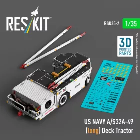   ResKit Models 1:35 US NAVY A/S32A-49 (long) Deck Tractor (3D Printed model kit)