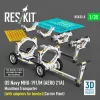 ResKit Models 1:35 US NAVY MHU-191/M (AERO 21A) Munitions Transporter (with adapters for bombs) (Carrier Fleet) (3D Printed model kit)