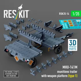   ResKit Models 1:35 MHU-141M munitions trailer with weapon platform (type 1) (3D Printed model kit)