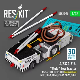   ResKit Models 1:35 A/S32A-31A Mule Tow Tractor AS47A-1 GTE (GTCP-100) (long version) (AH-1, UH-1, UH-60, CH-47, CH-53, SH-3) (3D Printed model kit)