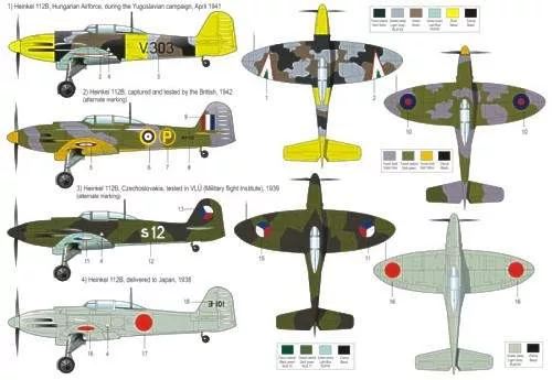 Rs Models - Heinkel He 112 magyar matrica szettel RSMI9262