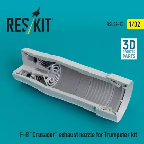   ResKit Models 1:32 F-8 Crusader exhaust nozzle for Trumpeter kit (3D Printed)