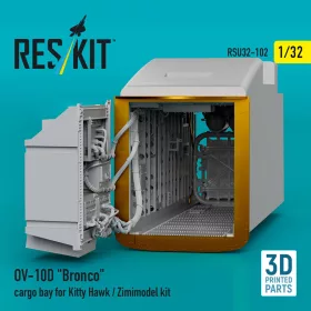   ResKit Models 1:32 OV-10D Bronco cargo bay for Kitty Hawk/Zimimodel kit (3D Printed)