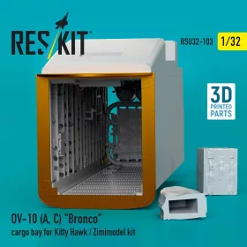   ResKit Models 1:32 OV-10 (A,C) Bronco cargo bay for Kitty Hawk / Zimimodel kit (3D Printed)