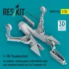 ResKit Models 1:32 F-105 Thunderchief air intakes, landing gears with wheels bays and weighted wheels set for Trumpeter kit (3D Printed)