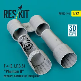   ResKit Models 1:32 F-4 (E, J, F, G, S) Phantom II exhaust nozzles for Tamiya kit (3D Printed)