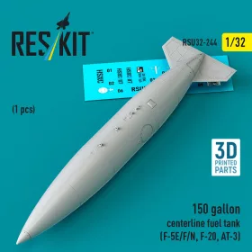   ResKit Models 1:32 150 gallon centerline fuel tank (F-5E/F/N, F-20, AT-3) (1 pcs) (3D Printed)