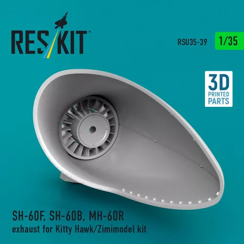 ResKit Models 1:35 SH-60F, SH-60B, MH-60R exhaust (3D Printed) for Kitty Hawk / Zimi Model