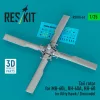 ResKit Models 1:35 Tail rotor for MH-60L, UH-60A, HH-60 for Kitty Hawk / Zimimodel (3D Printed)
