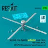 ResKit Models 1:35 AH-64E late Apache unfolded main rotor, late blades, MUMT, AN/APG-78 Longbow for Takom/Snowman kit (3D Printed)