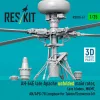 ResKit Models 1:35 AH-64E late Apache unfolded main rotor, late blades, MUMT, AN/APG-78 Longbow for Takom/Snowman kit (3D Printed)