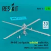 ResKit Models 1:35 AH-64E late Apache unfolded main rotor, late blades, MUMT, MUMT-X for Takom/Snowman kit (3D Printed)
