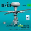 ResKit Models 1:35 AH-64D late Apache unfolded main rotor, late blades, MUMT, AN/APG-78 Longbow for Takom/Snowman kit (3D Printed)