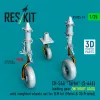 ResKit Models 1:35 CH-54A Tarhe(S-64E) landing gear (WITHOUT LOAD) with weighted wheels set for ICM kit (Metal & 3D Printed)