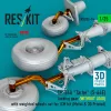 ResKit Models 1:35 CH-54A Tarhe(S-64E) landing gear (WITHOUT LOAD) with weighted wheels set for ICM kit (Metal & 3D Printed)