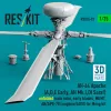 ResKit Models 1:35 AH-64 Apache (A,D,E Early, AH Mk.I,DI Saraf) unfolded main rotor, early blades, MUMT, AN/APG-78 Longbow/ADSS for Meng kit (3D Printed)(1/35)
